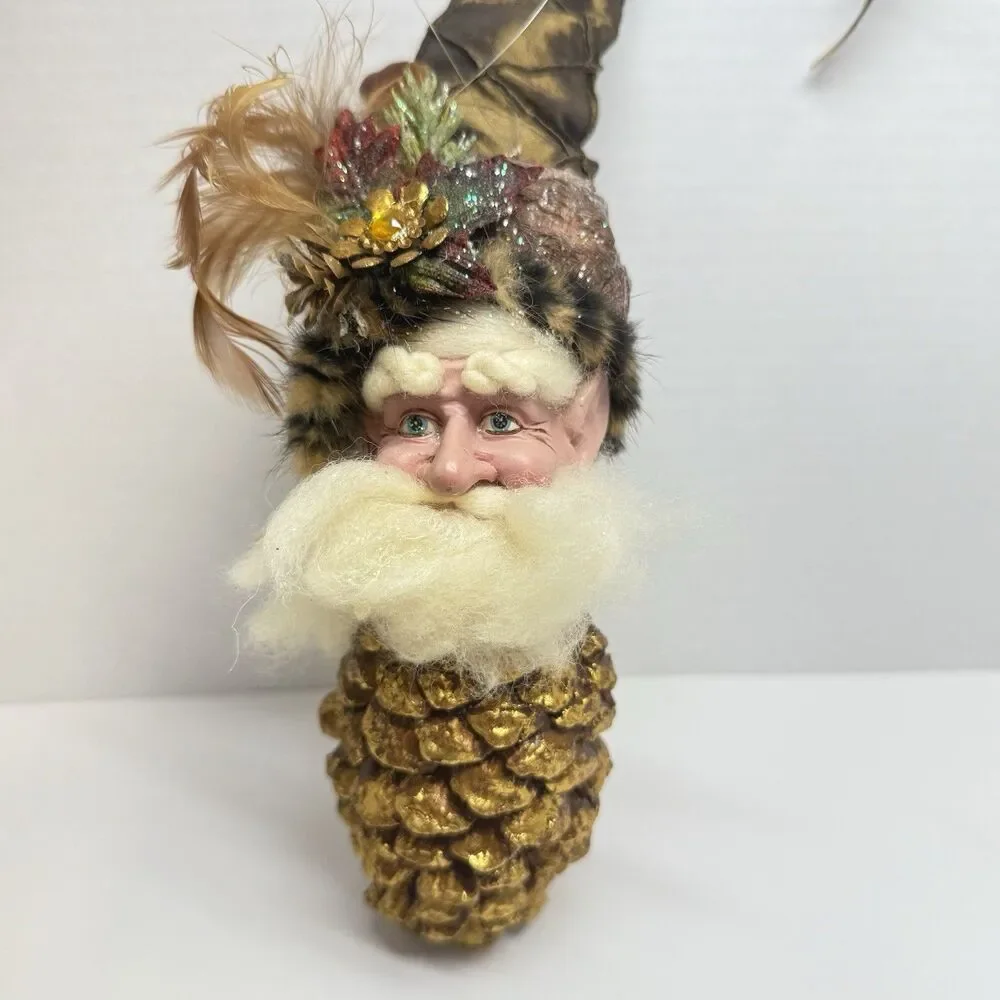Mark Roberts Pinecone Body Woodlands Animal Fur Feathers Fairy Ornament Rare